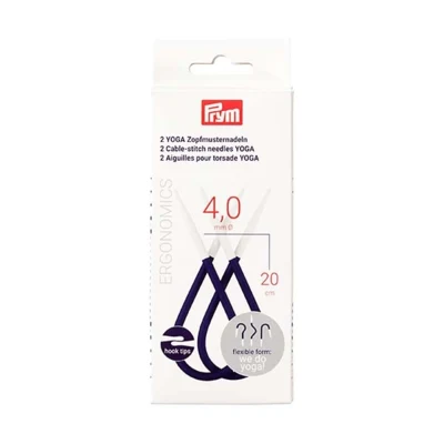 Prym Yoga Agujas para Coser Cables 4 mm, 2 piezas