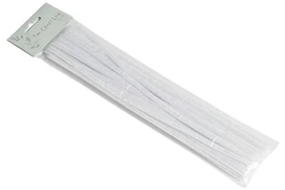 Craft Line Limpiapipas Blanco 0.9x30 cm, 15 piezas