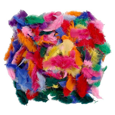 Coloridas Plumas  7-8 cm, 50 g