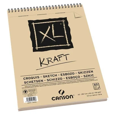 XL Kraft Bloque de papel de bosquejo