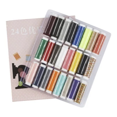 Juego de hilo de coser, 24 colores