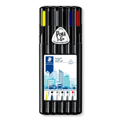 STAEDTLER triplus Black Box Multi set, 6 piezas
