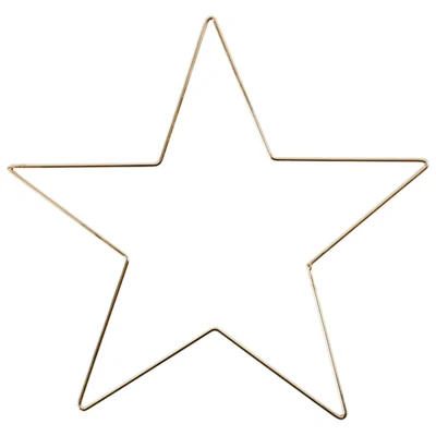 Estrella de metal Dorado 30 cm, 1 ud