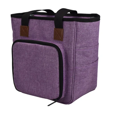 Bolsa de Punto Rectangular Púrpura