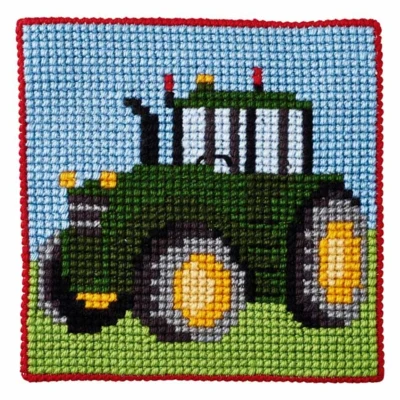 Kit de Bordado Infantil Tractor