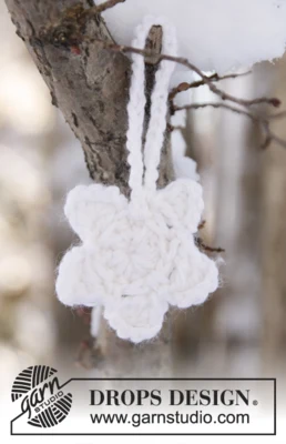 0-807 Adorno de nieve de DROPS Design