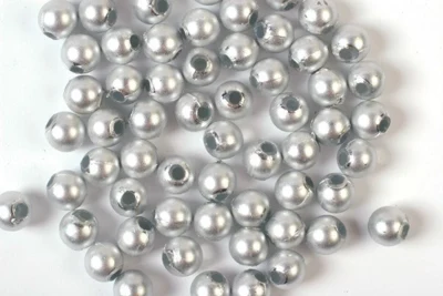 Perlas de Cera, 3 mm, 500 g, Plata mate