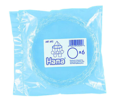 Anillos para Móvil de Bebé Hama, 6 piezas.