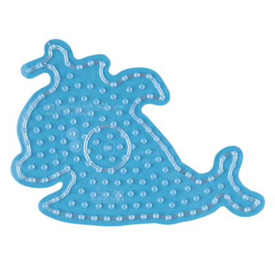 Hama maxi plato perlado, transparente - Ballena 8209
