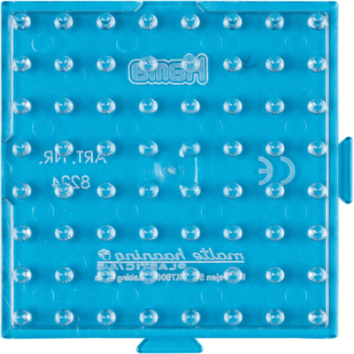 Hama maxi plato perlado, transparente - Cuadrado pequeño 8224