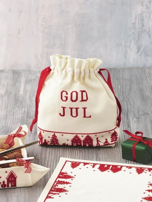 Permin Bordado de Navidad - Bolsa de Navidad 24x24cm