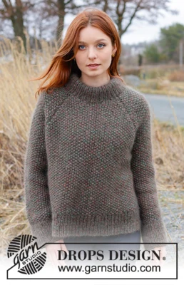 244-4 Forest Trails Sweater by DROPS Design