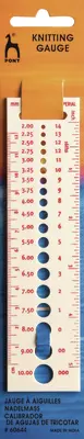 PONY Calibrador de Agujas de Tricotar (2,00-10,00 mm)