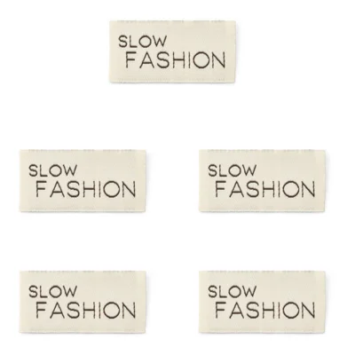 LindeHobby Slow Fashion Etiquetas (4 cm x 2 cm), 5 uds