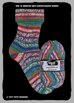 Opal nach Hundertwasser Edition 4-ply