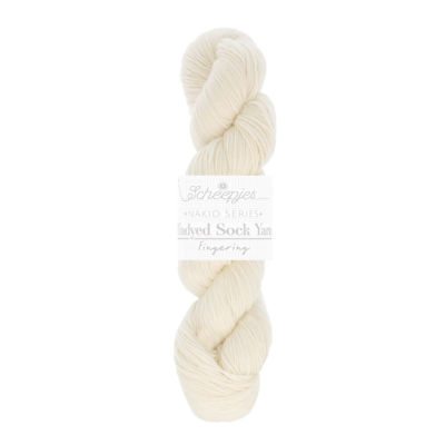 Scheepjes Nakid Series Undyed Sock Yarn 100g