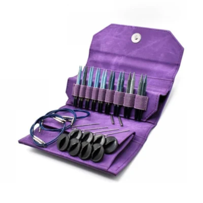 LYKKE Juegos de Agujas Intercambiables Circulares Indigo, Violeta, 9 cm
