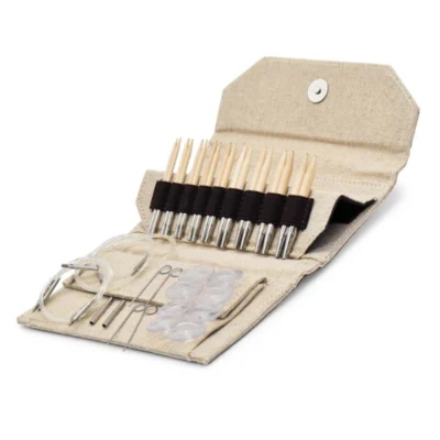 LYKKE Juegos de Agujas Intercambiables Circulares Naturale, Beige, 9 cm