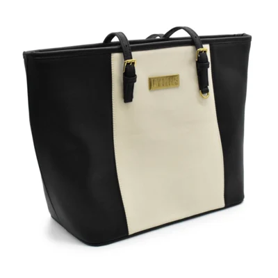 LYKKE Duo Tote Bag Negro/blanco