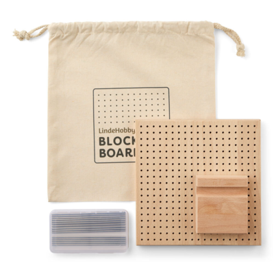 LindeHobby Tablero de Bloqueo, Madera, 20x20 cm