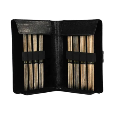 LYKKE Juego de Agujas de Doble Punta Driftwood, Negro, 15 cm (2.00-3.75 mm)