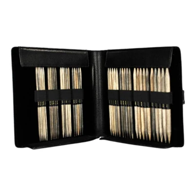 LYKKE Juego de Agujas de Doble Punta Driftwood, Negro, 15 cm (4.00-9.00 mm)