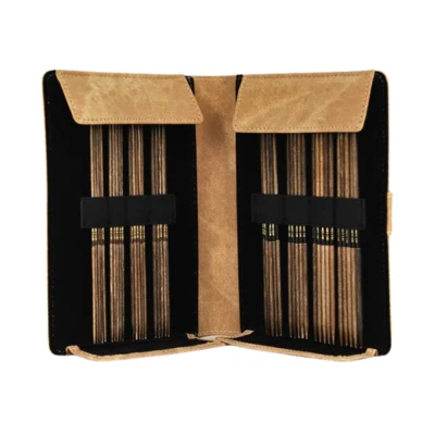 LYKKE Juego de Agujas de Doble Punta Umber, Tan, 15 cm (2.00-3.75 mm)