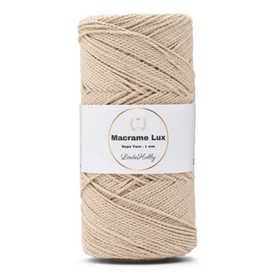 LindeHobby Macrame Lux, Cuerda de macramé, 1 mm