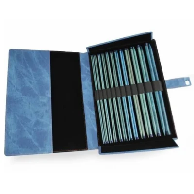 LYKKE Juegos de Agujas de Una Sola Punta Indigo, Azul celeste, 35 cm