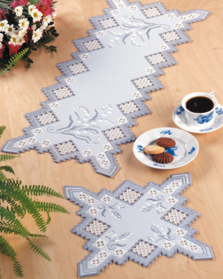 Kit de bordado Hardanger 29 x 29 cm