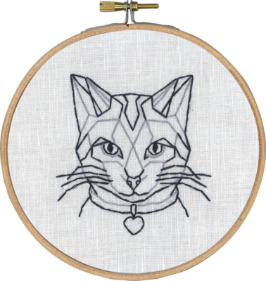 Kit de bordado Gato en línea m/5810/13