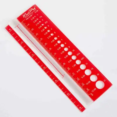 KnitPro Medidor de Agujas Rojo (2.00–12.00 mm)