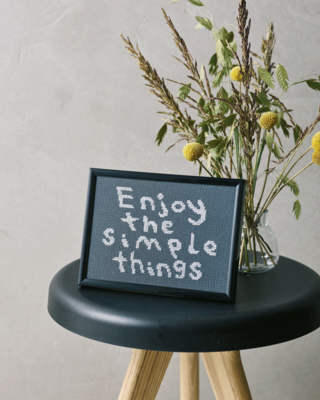 Kit de bordado Enjoy 18 x 13 cm