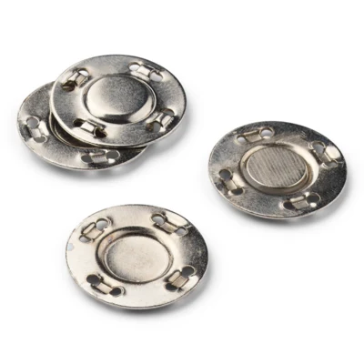 LindeHobby Botones Magnéticos, Plateado, 20 mm, 2 Juegos