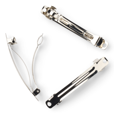 LindeHobby Horquillas para el Pelo, Plateado, 6 mm, 3 uds