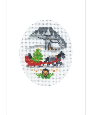 Kit de Bordado Tarjeta de Navidad Kane 9 x 13 cm