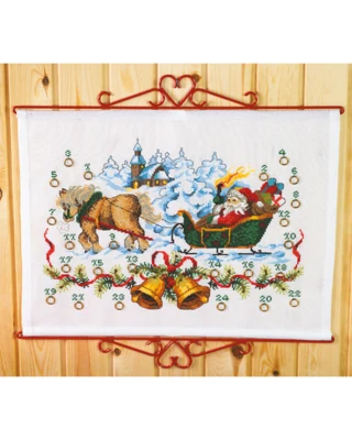 Kit de Bordado Papá Noel en la Iglesia 55 x 42 cm B5125/55