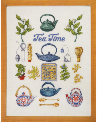 Kit de bordado Tea time 40 x 52 cm