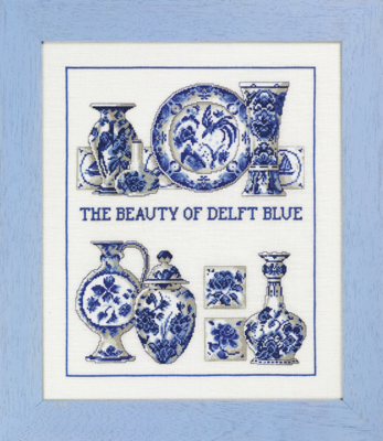 Kit de bordado Delft blue 36 x 43 cm