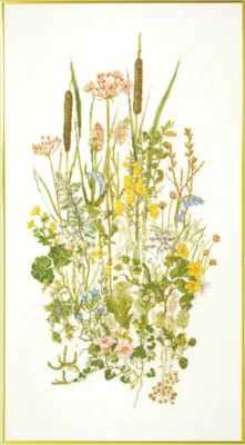 Kit de Bordado Plantas Acuáticas II 60 x 110 cm