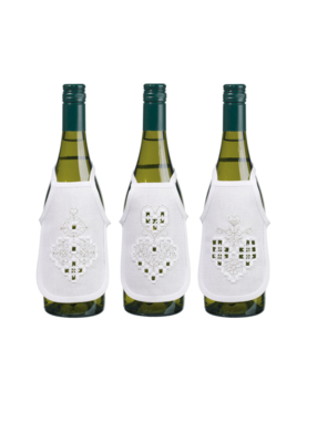 Kit de bordado Hardanger corazón plata 10 x 15 cm