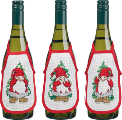 Kit de bordado Tres duendes 3 paquetes 10 x 15 cm